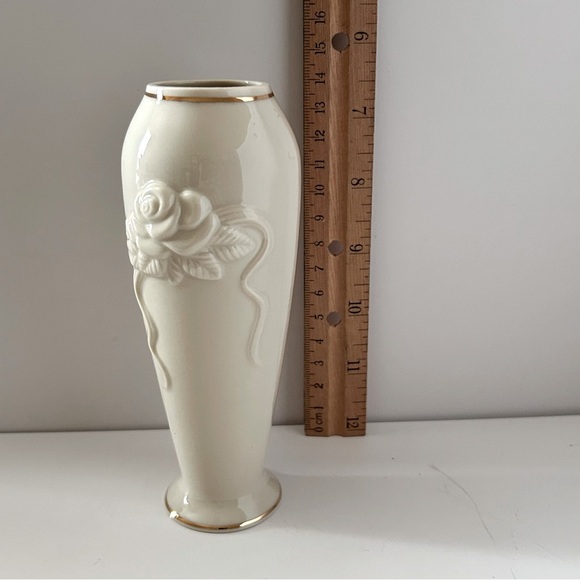 Lenox Porcelain Rose Blossom Bud Vase - Picture 5 of 5